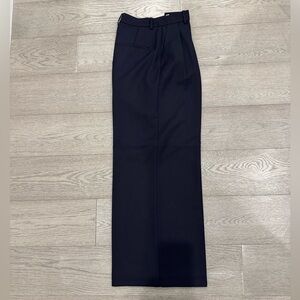Anine Bing Navy High-Waist Trousers